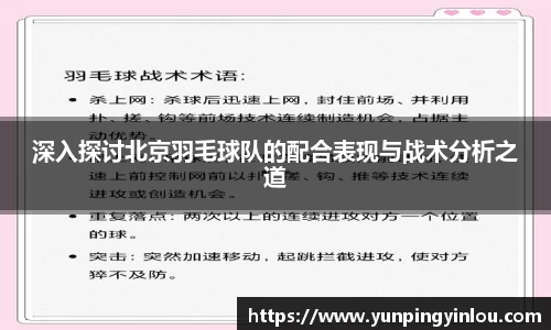 深入探讨北京羽毛球队的配合表现与战术分析之道